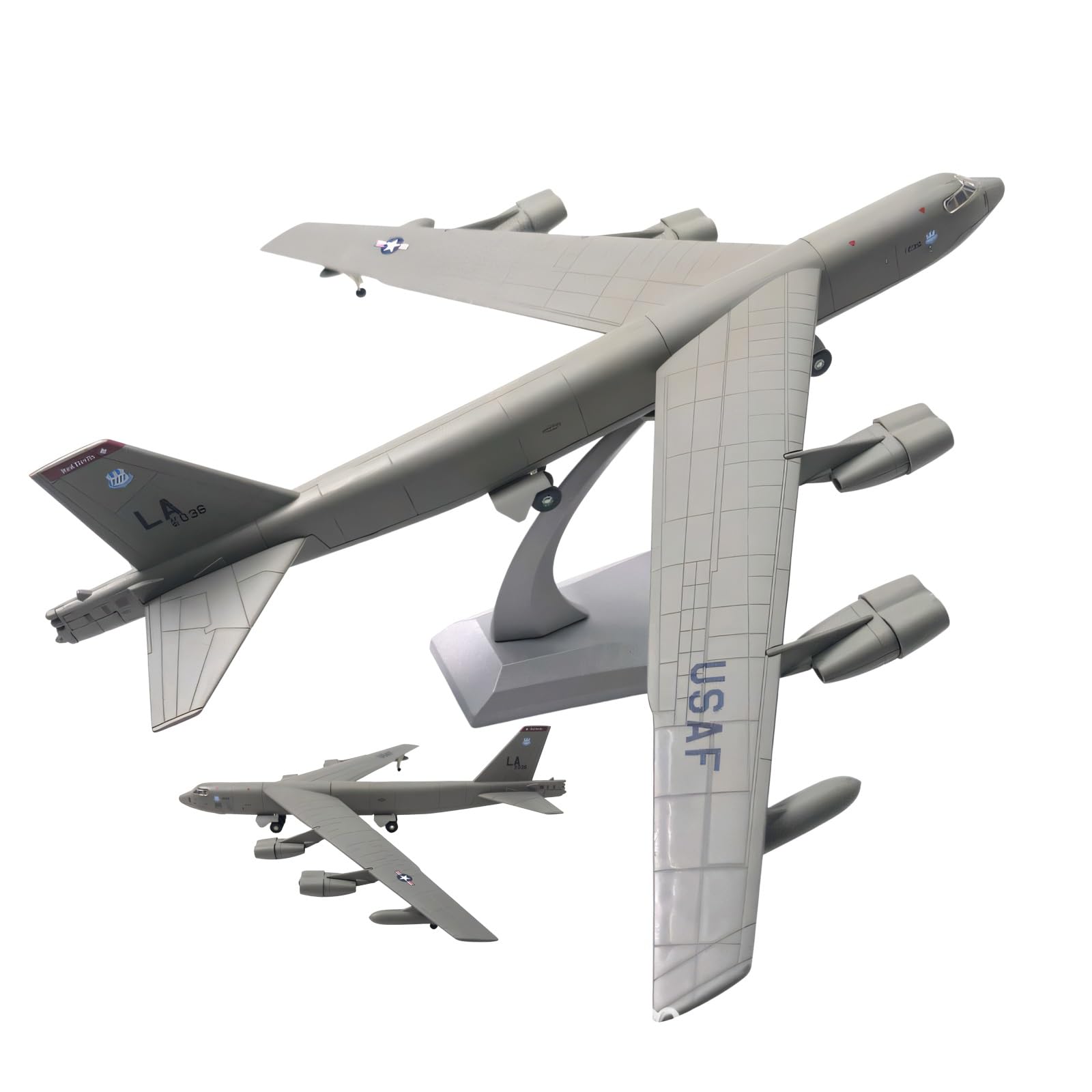 Aereo trasporto militare lega pressofusa B-52 USAF in scala 1/200, espositore statico altamente dettagliato con supporto, multiuso for collezionisti, appassionati,decorazioni
