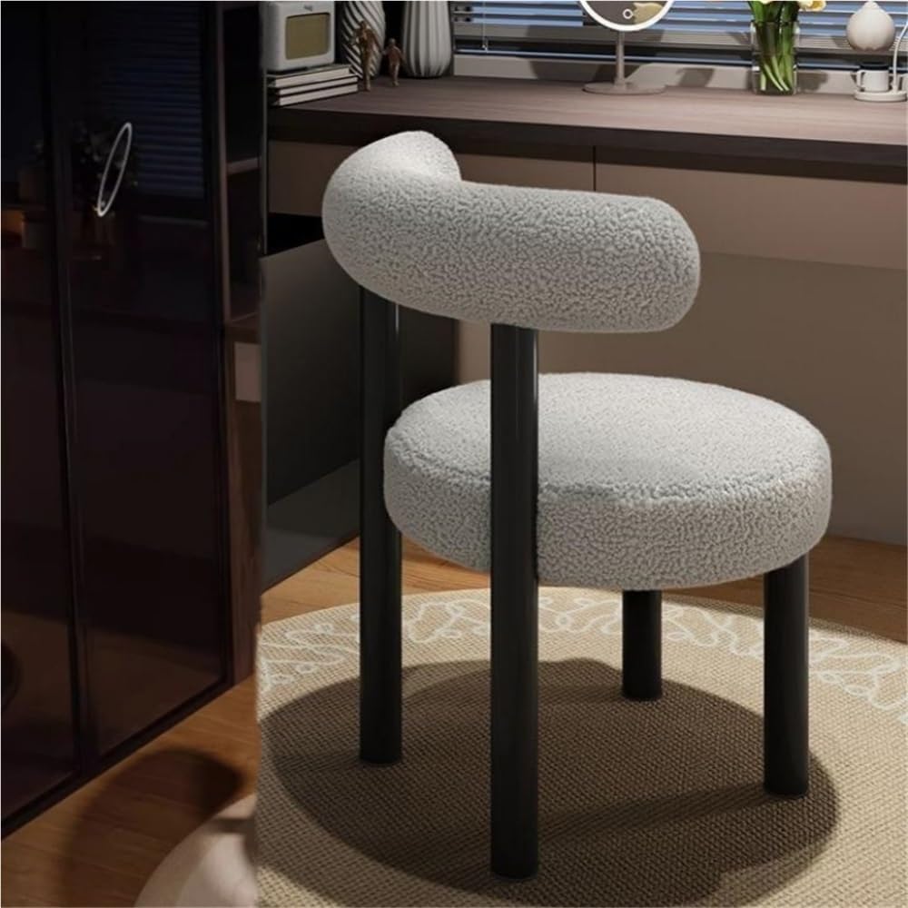 Makeup Stool, Luxury High-end Dressing Stool, Bedroom Dressing Table, Suitable for Bedroom(Grey)