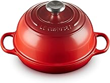 Horno de pan de hierro fundido esmaltado Le Creuset Signature con tapa, 1.75 Quart (9.5 "), Cerise
