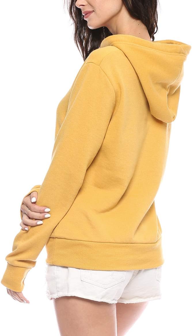 Urban Look Womens Active Long Sleeve Fleece Lined Fashion Hoodie Pullover with Plus Size - Image 5