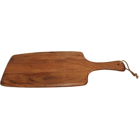 Kaizen Casa Acacia Wood cutting board, Cheese Board, Chopping Boards for Kitchen, Butcher Board for Meat and Vegetable, Wooden Board with Grip Handles (17" X 7" X 1" inches)
