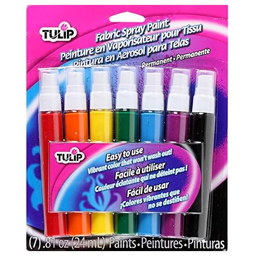 Tulip Fabric Spray Sets 29669 SOP Multi Rainbow 7Pk, 0.81 Fl Oz (Pack of 7), As Detailed