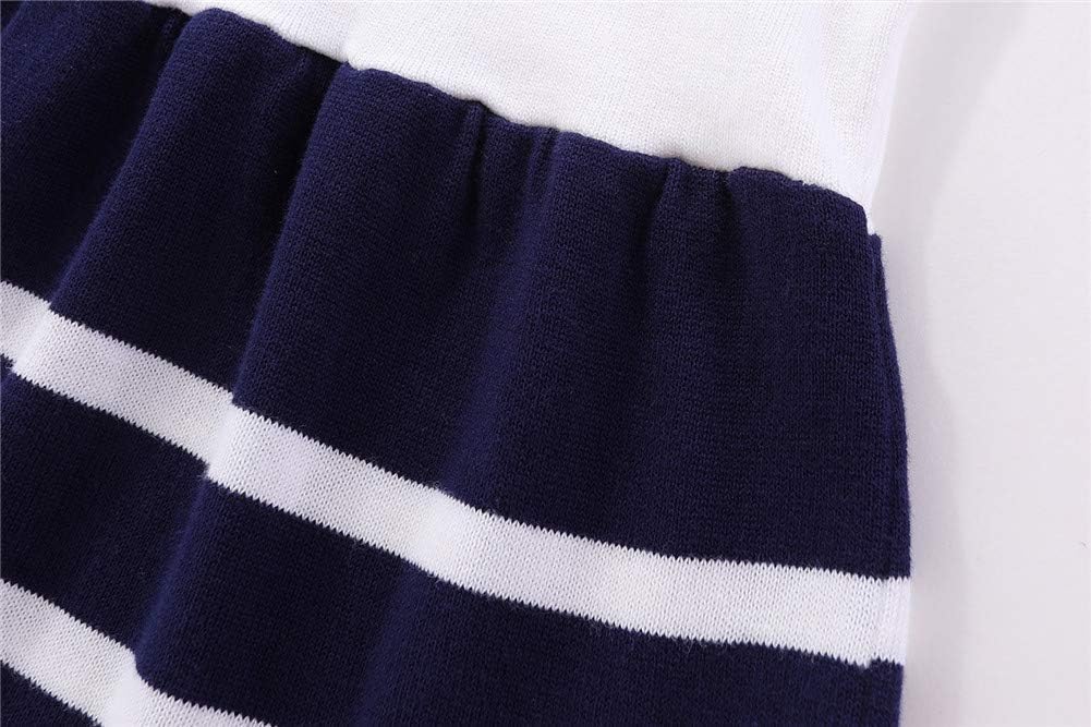 Mud Kingdom Little Girls Sweater Dress School Cute Bow - Image 6