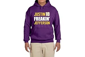 Purple Youth Justin Jefferson Hooded Sweatshirt