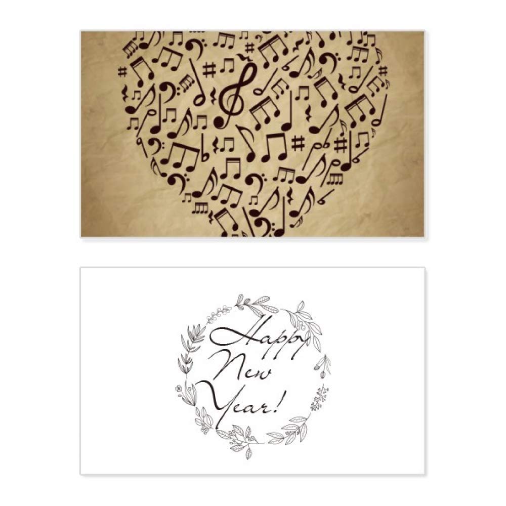 Tarjeta de año nuevo Paper Texture con mensaje conmemorativo para felicitar a tus seres queridos 5