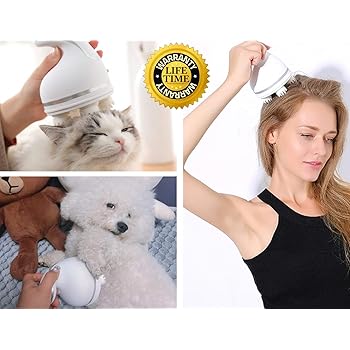 Amazon Com Cat Massager Scalp Massager Usb Charging 3d Head Cat Omnidirectional Automatic Rotate Massager Washable Funny Cat Toy For Pet Dog White Pet Supplies