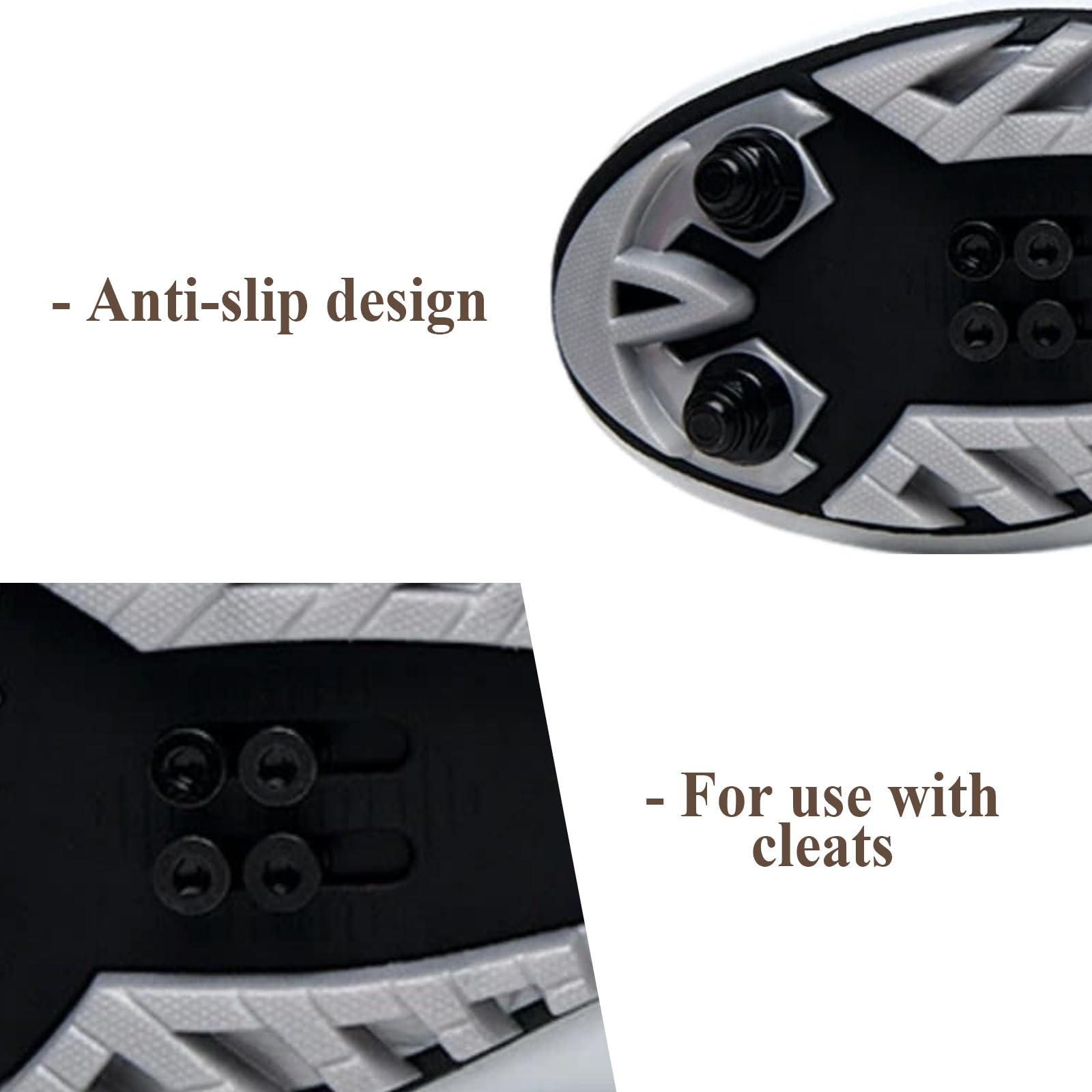 Surwin Zapatos Ciclismo MTB,Zapatillas de Ciclismo MTB Compatible con SPD Pedales para Hombre Mujer EU 36-47 Hebilla Giratoria Zapatos Mountain Bike con Tornillos y Calas