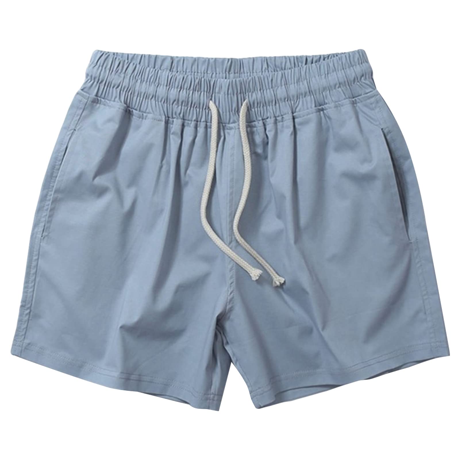 Mens Bodybuilding Workout Shorts Running Lightweight Athletic Short Pants Drawstring Training Shorts with Pocket Grey 4X-Large