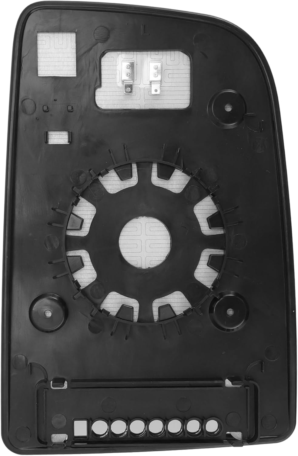 X AUTOHAUX Car Rearview Mirror Glass Replacement with Backing Plate Heated Left Driver Side for Mercedes-Benz Sprinter 2500 3500 2010-2018