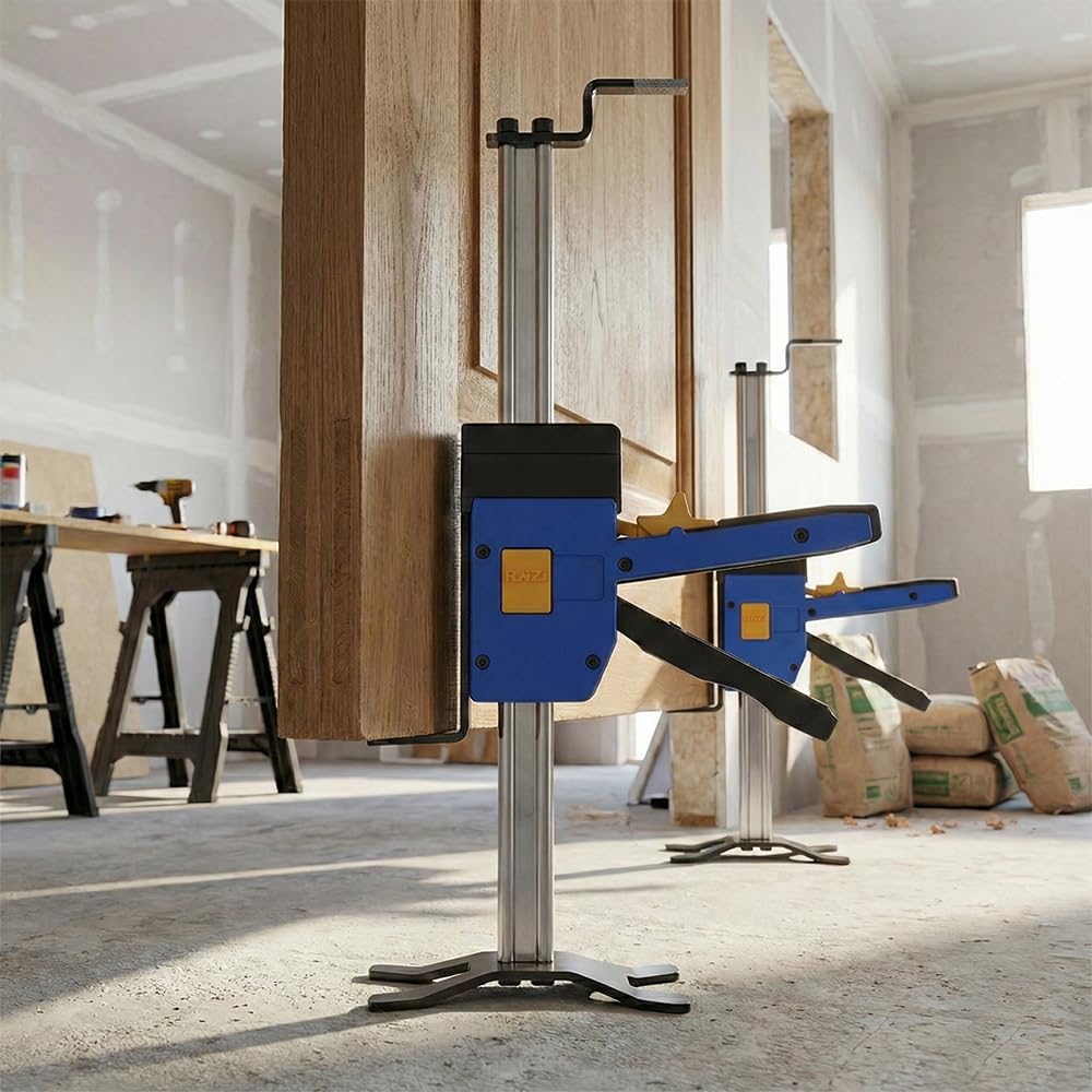 HeviJack Montagelift Armheber mit Langsamabsenkung, Verstellbare Montagehilfe, Handheber Werkzeug, Kraftsparender Arm Jack Lifter für Schränke, Bodenbeläge, Fensterinstallation und Lastenheben