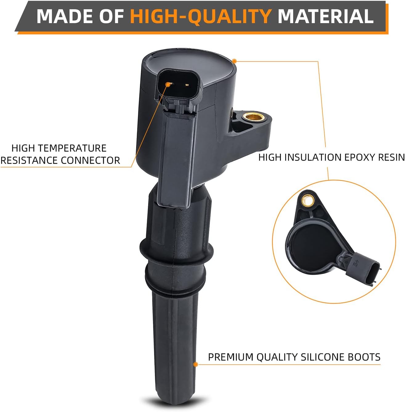 DEAL 8pcs Ignition Coil Pack + Double Iridium Spark Plugs Fit E-Van Super Duty Crown Victoria Town Car Grand Marquis Expedition Excursion Explorer Mountaineer F150 F53 Mustang Navigator 4.6L 5.4L 6.8L