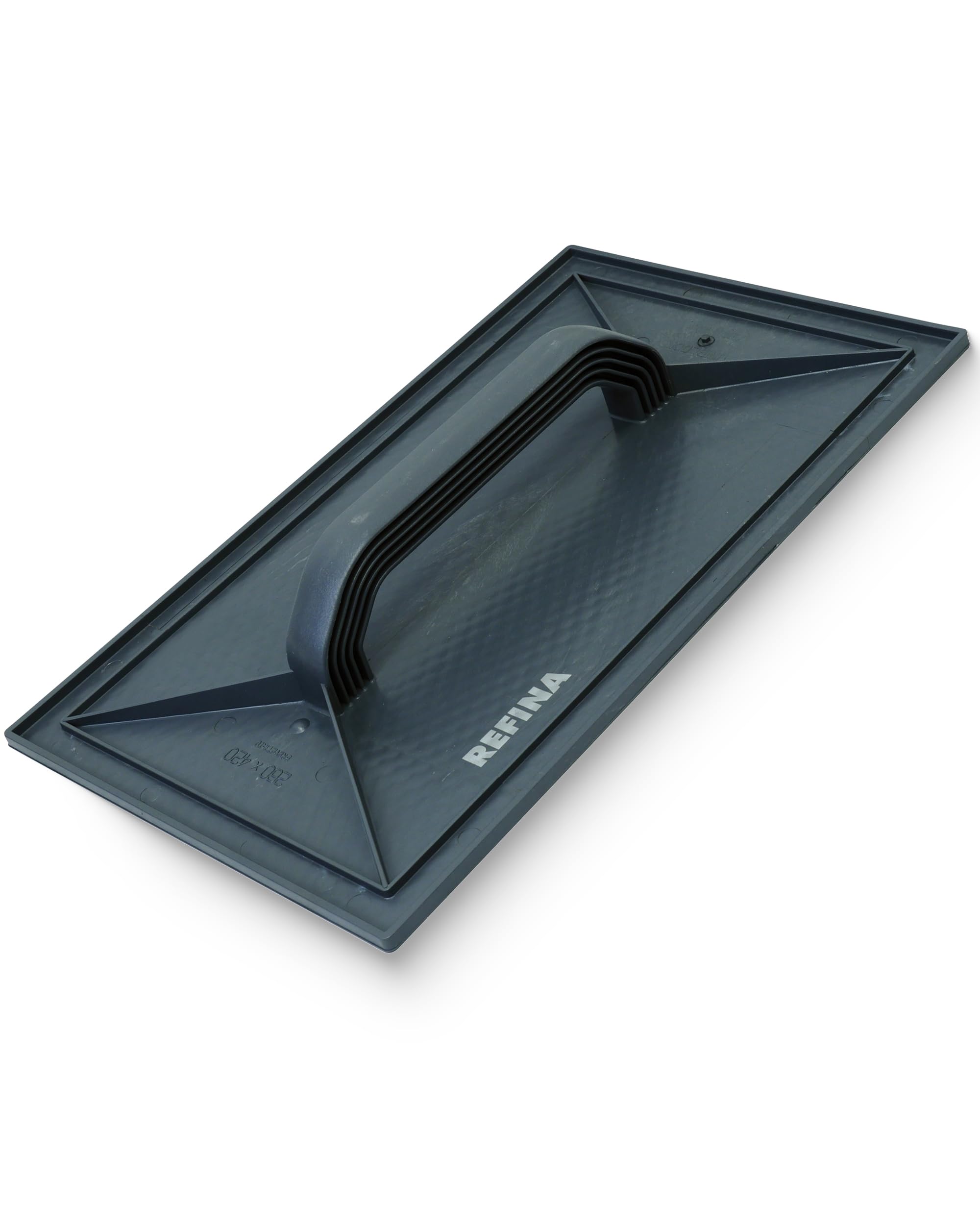REFINA Diamond Faced Float for Walls, Ceilings, Floors - 16 x 10" (420 x 260mm) Durable ABS Plastic Plastering Trowel w/Diamond Indented Pattern & Ergonomic Handle - Rendering & Plastering Tools — image 1