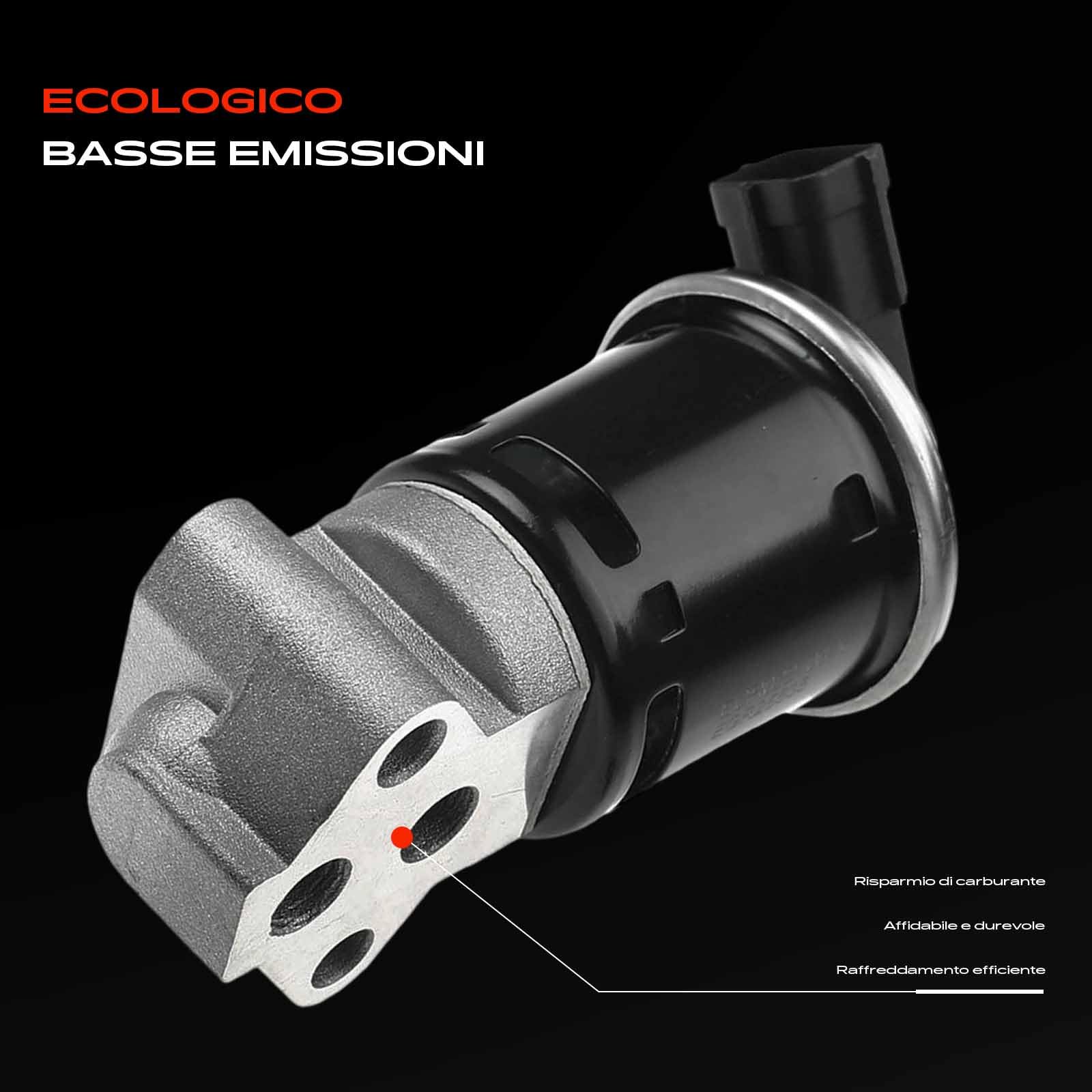 Frankberg Raffreddatore valvola EGR per ricircolo dei gas di scarico | Compatibile con: Kalos KLAS, Aveo/Kalos Hatchback T250 T255, Aveo/Kalos Berlina T250 T255, Kalos berlina KLAS, Matiz KLYA