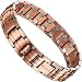 Elegant Pure Copper Magnetic Therapy Bracelet Pain Relief for Arthritis and Carpal Tunnel with Double Row Magnets