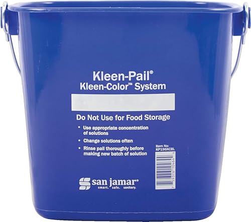 Miniatura 2 de San Jamar Kleen-Pail Cubeta de limpieza comercial., Azul