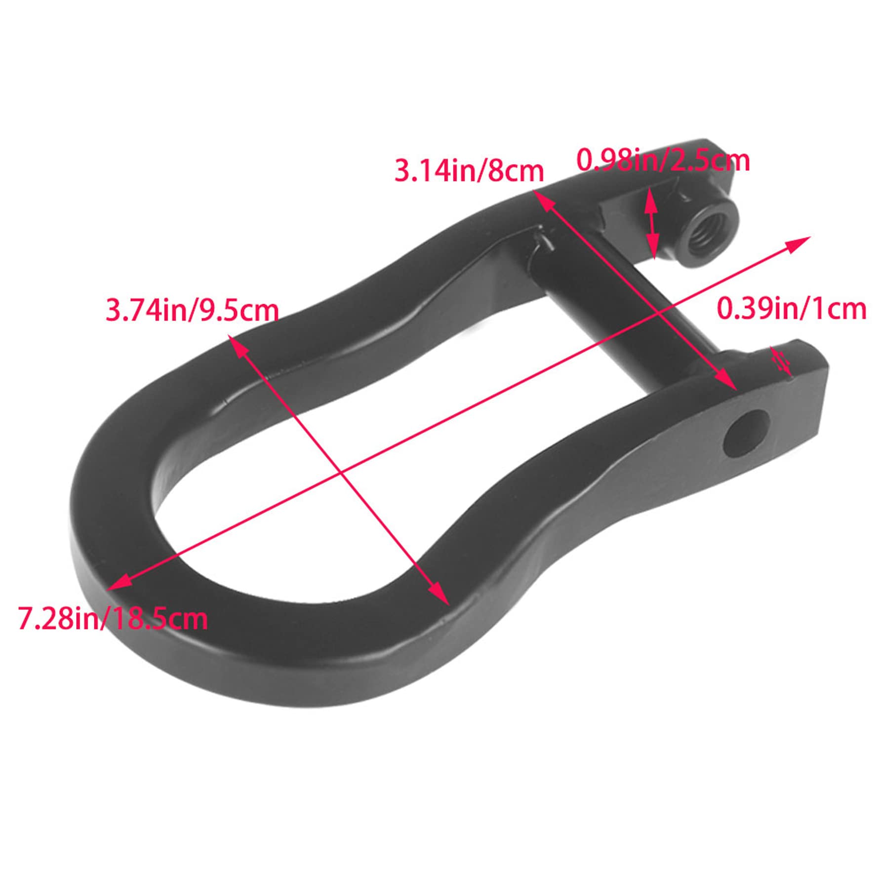 Munirater 2PCS Black Tow Hooks - Replacement For GMC Chevrolet 2014-2018 Models
