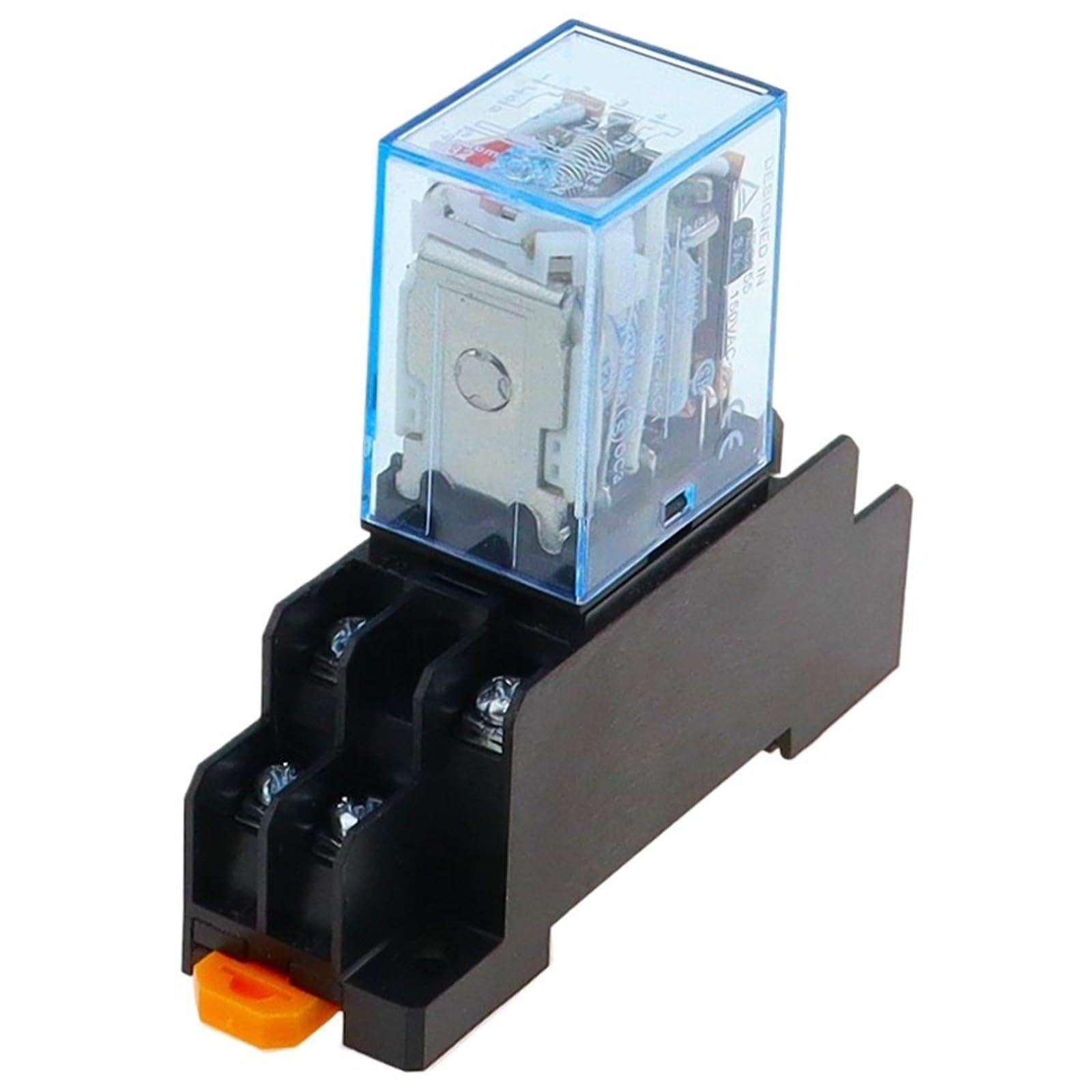 10 unidades MY2P HH52P MY2NJ 12 V 24 V 36 V 48 V 110 V 220 V Bobina de uso general DPDT micro mini relé con base de enchufe (AC,110 V)