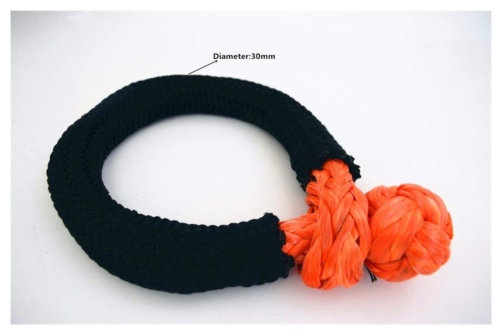 Lina Syntetyczna, Pomarańczowy 14mm * 150mmmbig miękkie kajdany, wciągarka Uhmwpe Shackle do żaglówki, syntetyczna linowa kajdana