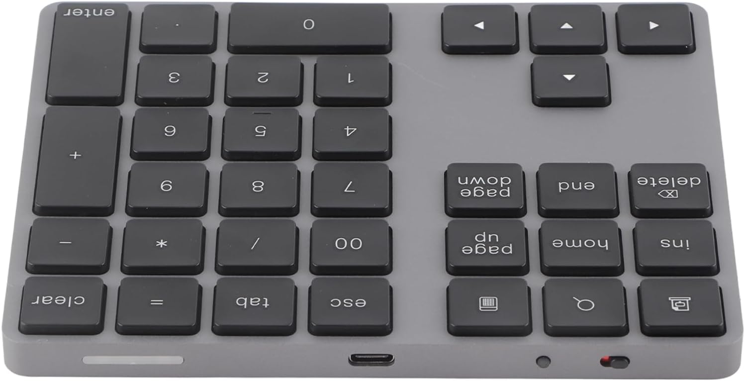 Jonlaki 34-Key Numeric Keypad for PC, Lightweight Numpad for,