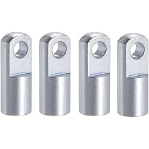 4pcs Air Cylinder Rod Clevis End, M12*1.25 Female Thread 62mm Length Connector for Pneumatic Air Cylinder Foot Mounting Work