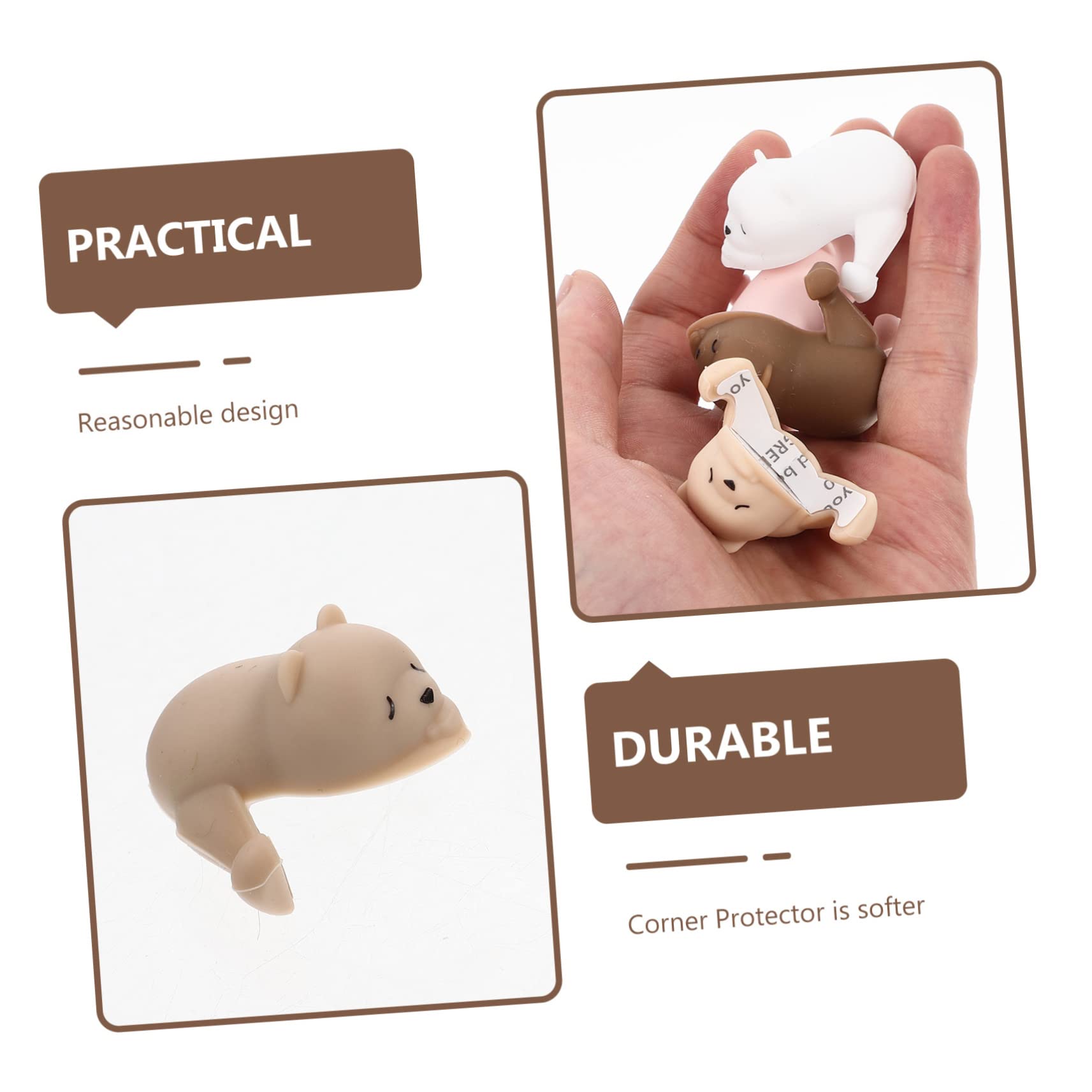 Protège-Coins de Table en Silicone pour Bébé, 4 Pièces, Animaux | Protection Douce pour Meubles, Retrait Facile, Design Simple et Élégant, Usage Familial, Forme Adorable