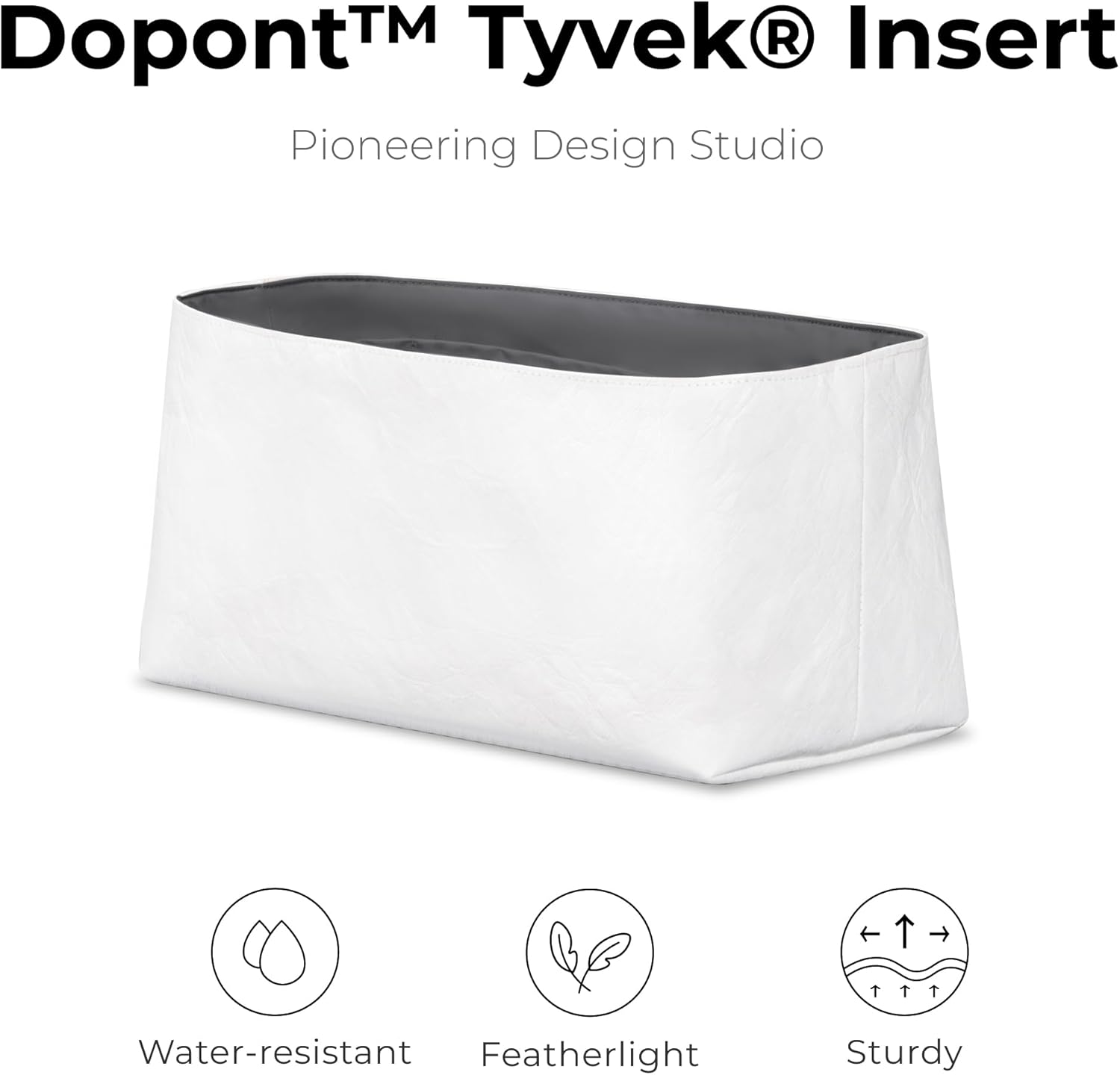 Tote Bag Organizer Insert for FREITAG F45 Lois Handbag,Custom Fit Inside Premium Slate Gray Lightweight WaterResistant Purse Insert with Cup Holder Accessories - Image 4