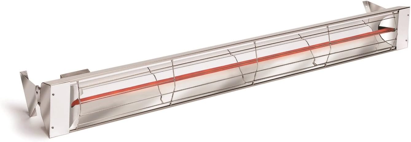 Infratech W Series Model W4024SS 61 - 1/4" Single Element 4000 Watt Stainless Steel Quartz Heater (240V)