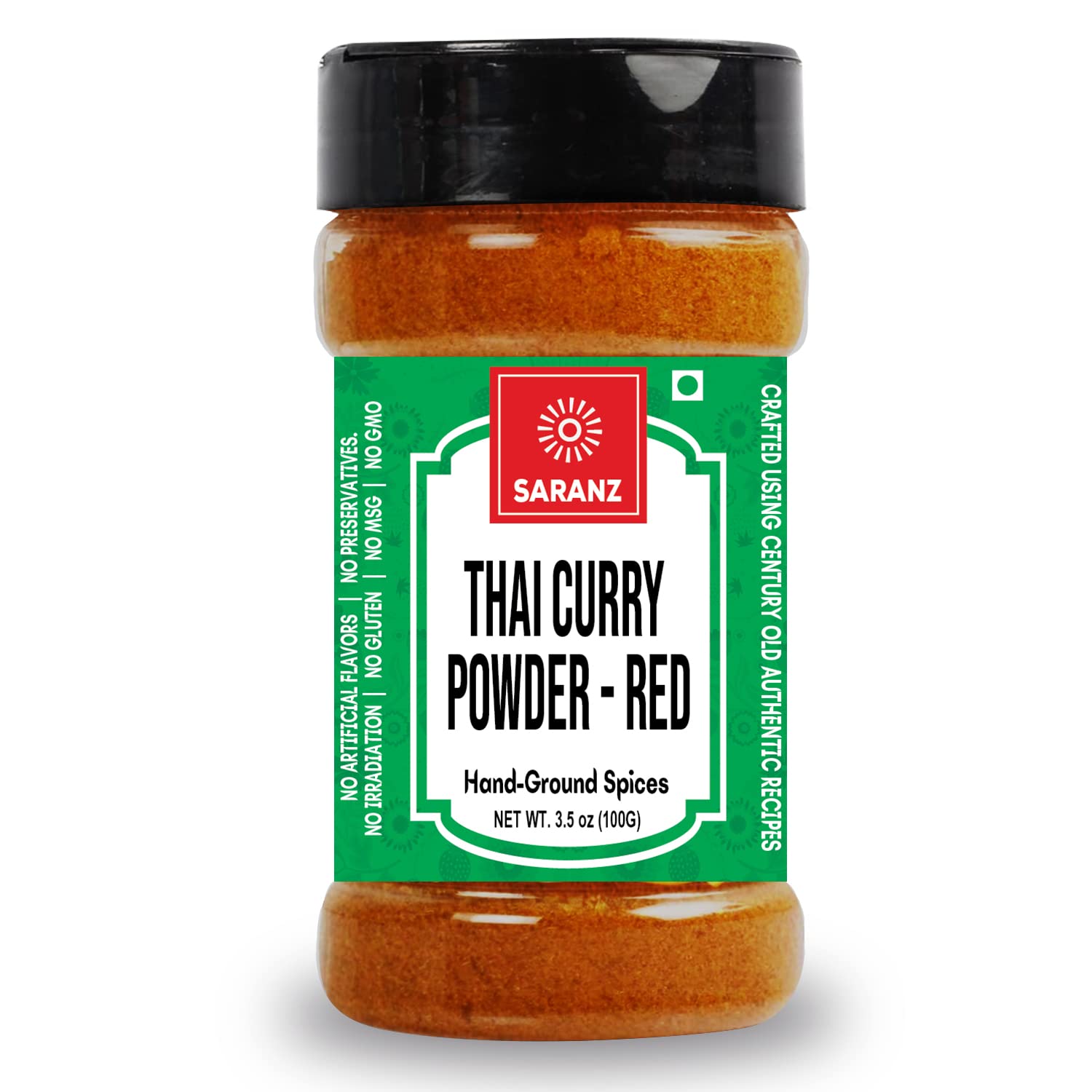 SARANZ Thai Curry Powder - Red Is Ideal For Cooking, Readily Usable, And Free Of Additional Colors, Made With Premium Artisanal Spices With Rich & Robust Flavour - 100 Gm Bottle (B0B4D17DBZ) Amazon Price History, Amazon Price Tracker