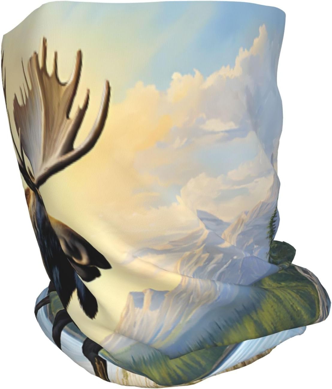 (Moose Cute Deer) Multi-Functional Convertible Brimless Hat for Daily Outdoor Travel Use -