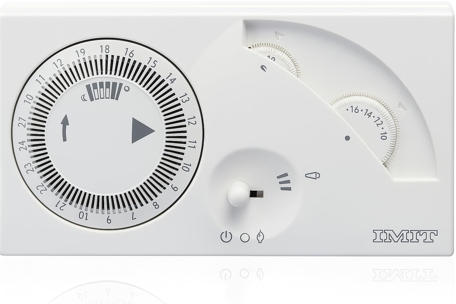 Cronotermostato Giornaliero Elettronico da Parete – Regolazione Digitale Temperatura – Grado di Protezione IP20 – Max 50°C – Display LCD Retroilluminato – Facile da Installare – IMIT/LEMAG SRL