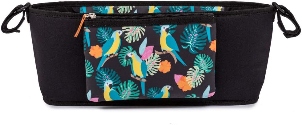 pink lining stroller organiser