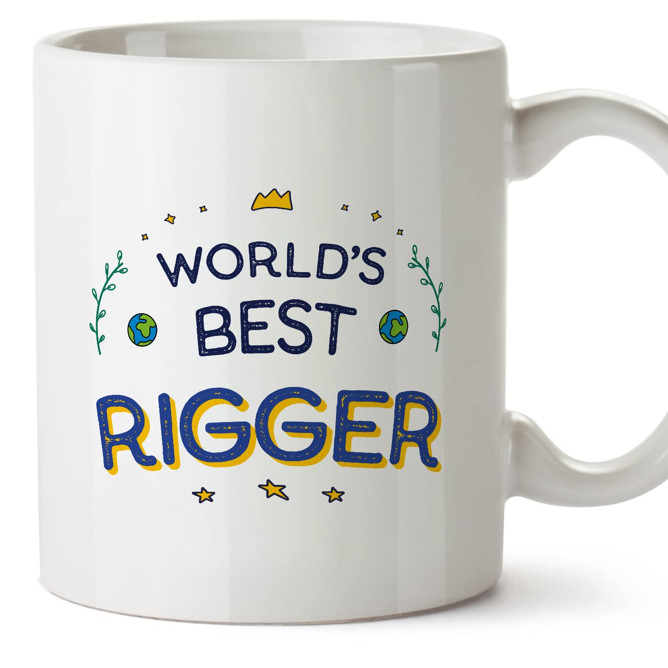 MUGFFINS Rigger Mug - in English - World's Best - Funny Gift for Colleagues - Ceramic 11oz Mug — image 1