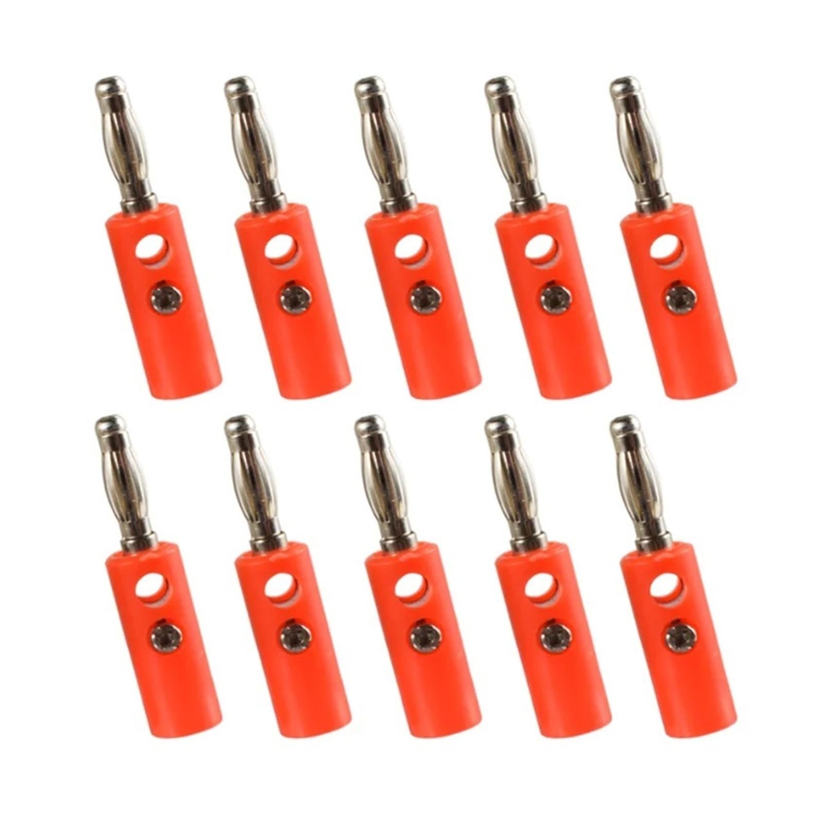 Banana plug de 4 mm y conector de altavoz tipo clavija sin soldadura para cable de audio 8