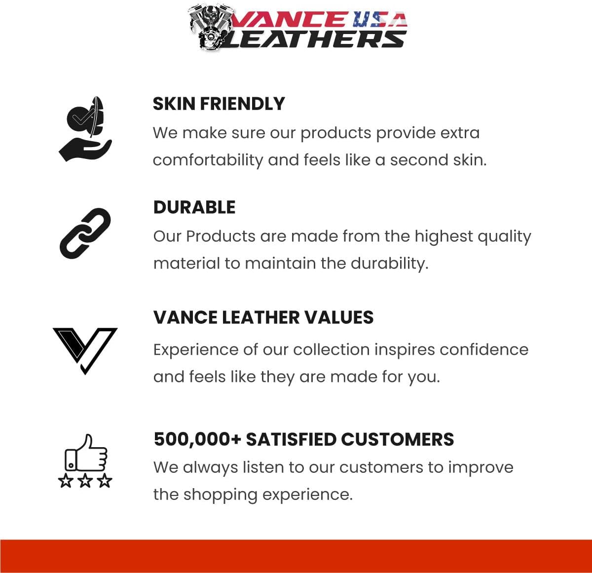 Mens Leather Motorcycle Vest with CCW Pocket, Black Premium Leather Vest for All-Weather Motorbike Riding - Image 7