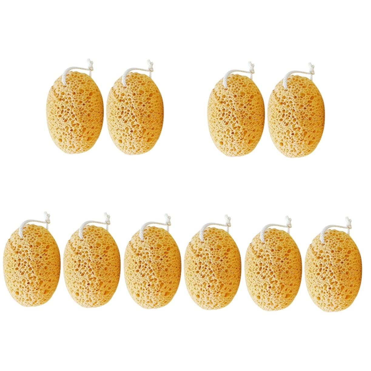 Healvian 10piezas Esponjas De Baño Exfoliantes Esponjas De Ducha Para Cuerpo Higiene y Limpieza Absorción De Rica Diseño Ergonómico y Práctico