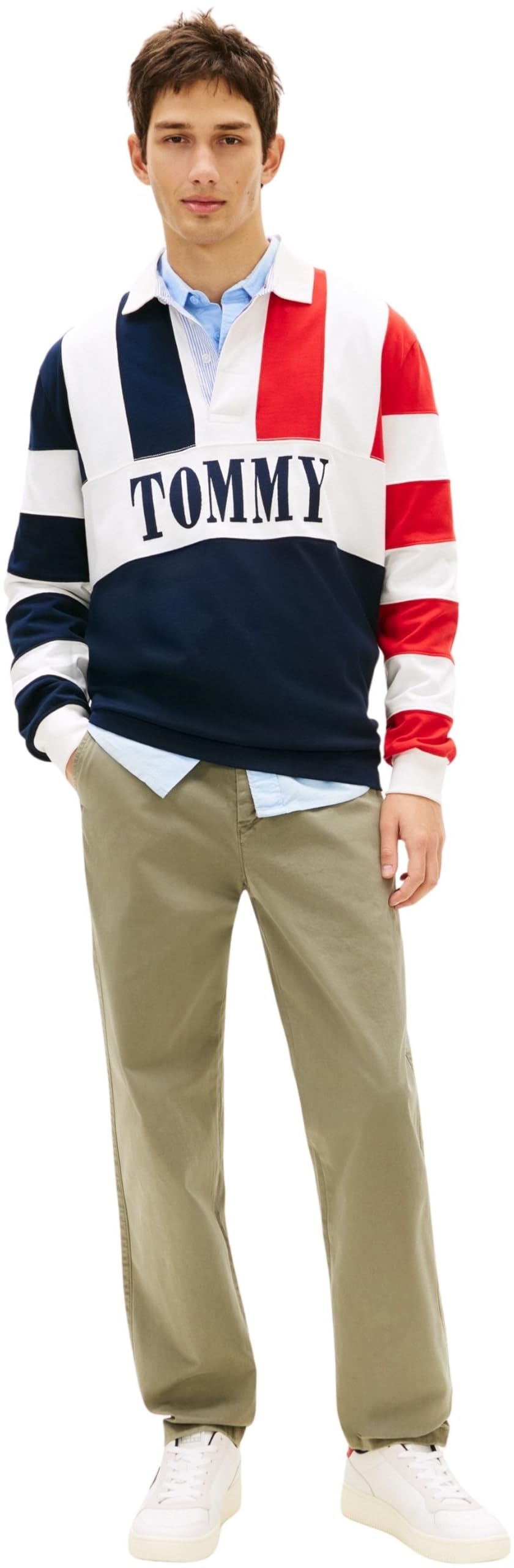 Tommy Jeans Tjm Sonny Co Twill Chino Pant Dm0dm22650 - Chinosy Mężczyźni