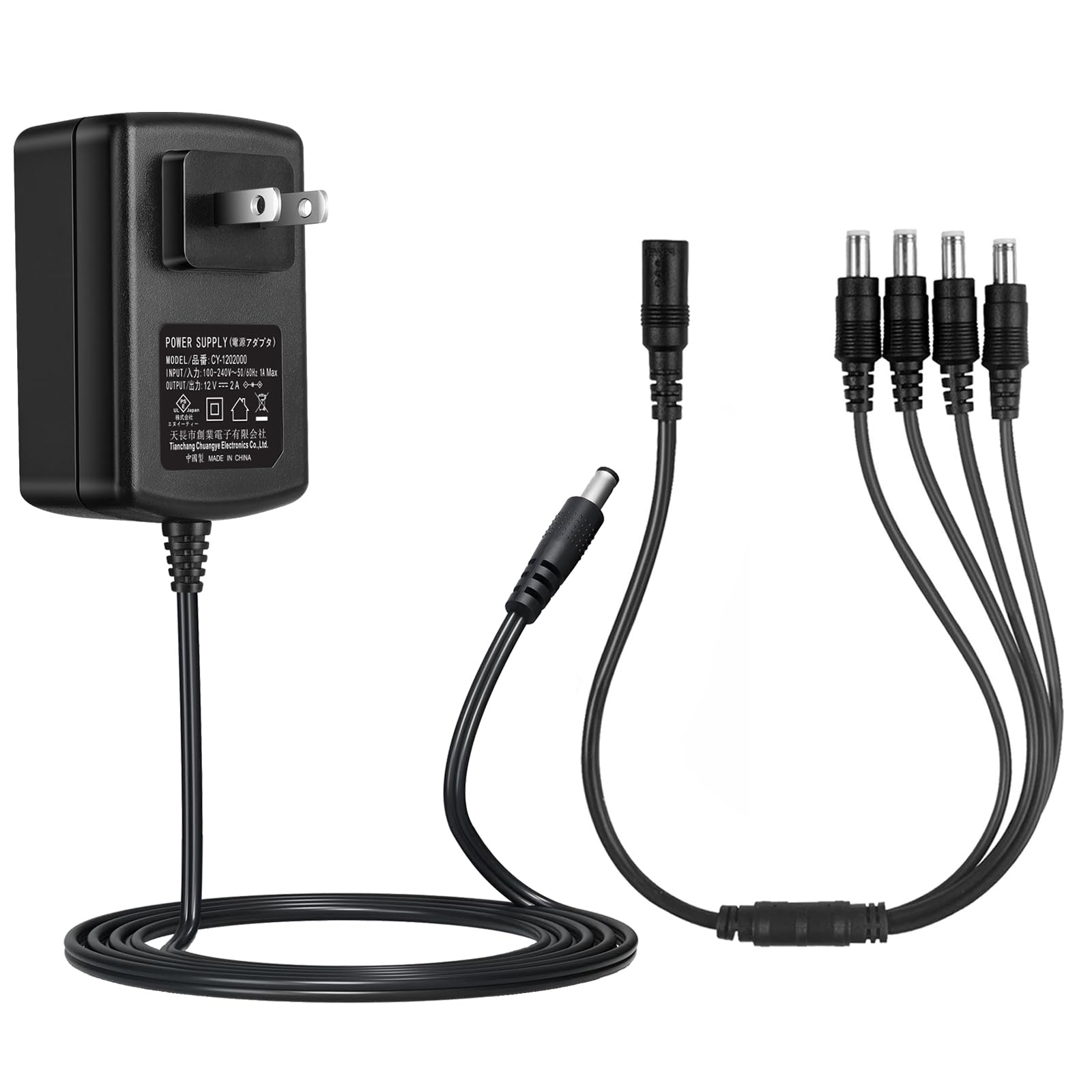 Amazon.co.jp: Security-01 PSE取得 AC to DC 12V 2A アダプター 1〜4
