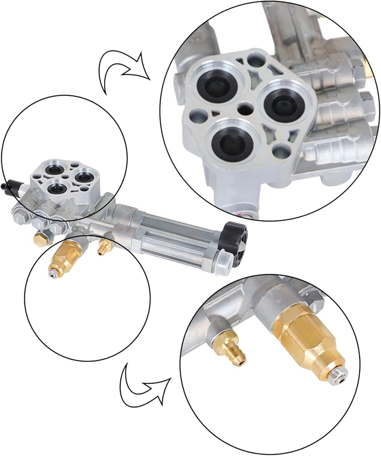 marddpair Pressure Washer Pump Head Replacement for RMW2G20 RMW2.2G24 RMW2G23B RMW2G24 RMW2G25 RMW2.2G20D SRMW2.2G26