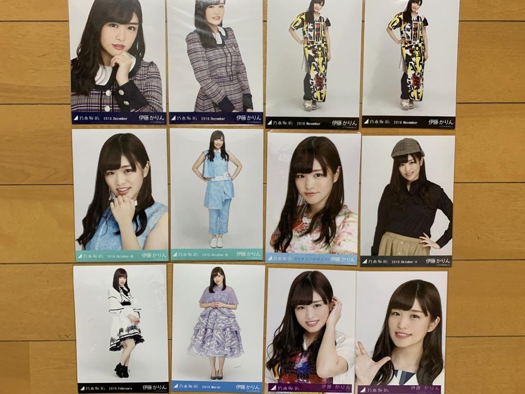 元　乃木坂46 伊藤かりん　生写真　チョコレートBOX等　64枚　バラ　コンプ 元乃木坂46 伊藤かりん 生写真 コンプ まとめ