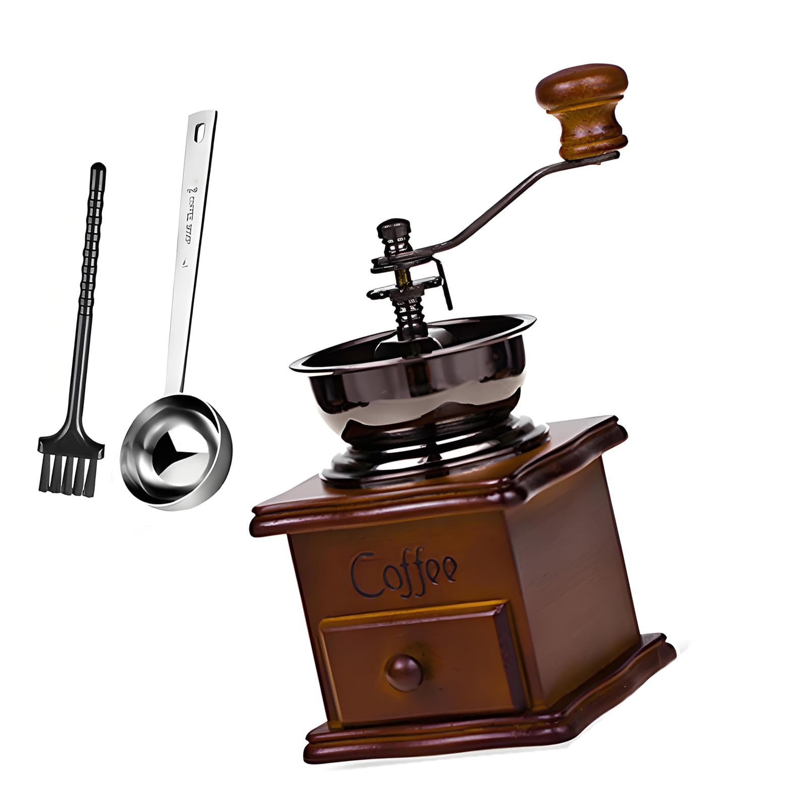 Qisuw User Friendly Manual Coffee Grinders Adjustable Coarseness Camping Coffee Grinders for French Presses Espressos and More Adjustable