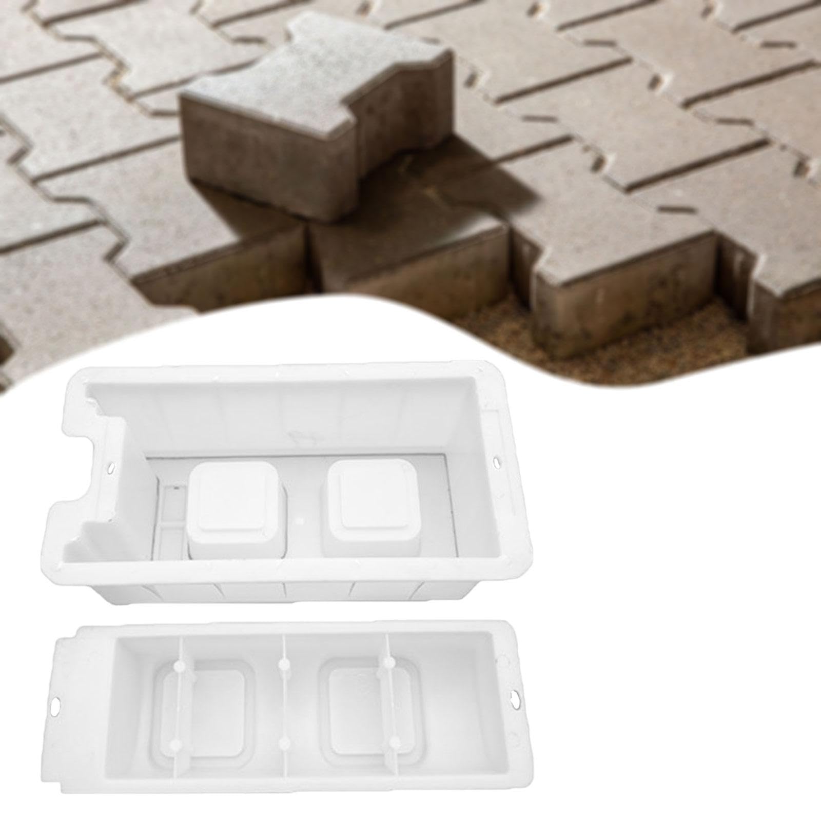 2 Pezzi Modello Pozzo Muro Cemento Mattoni Riutilizzabile per Realizzazione Blocchi in PP Adatto a Giardino Recinzione Cortile Terrazza Prog, Style C