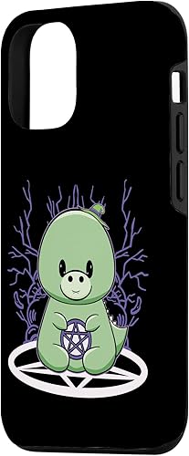 Miniatura 5 de iPhone 11 Pro Max Dinosaurio T-rex con pentagrama funda de Halloween