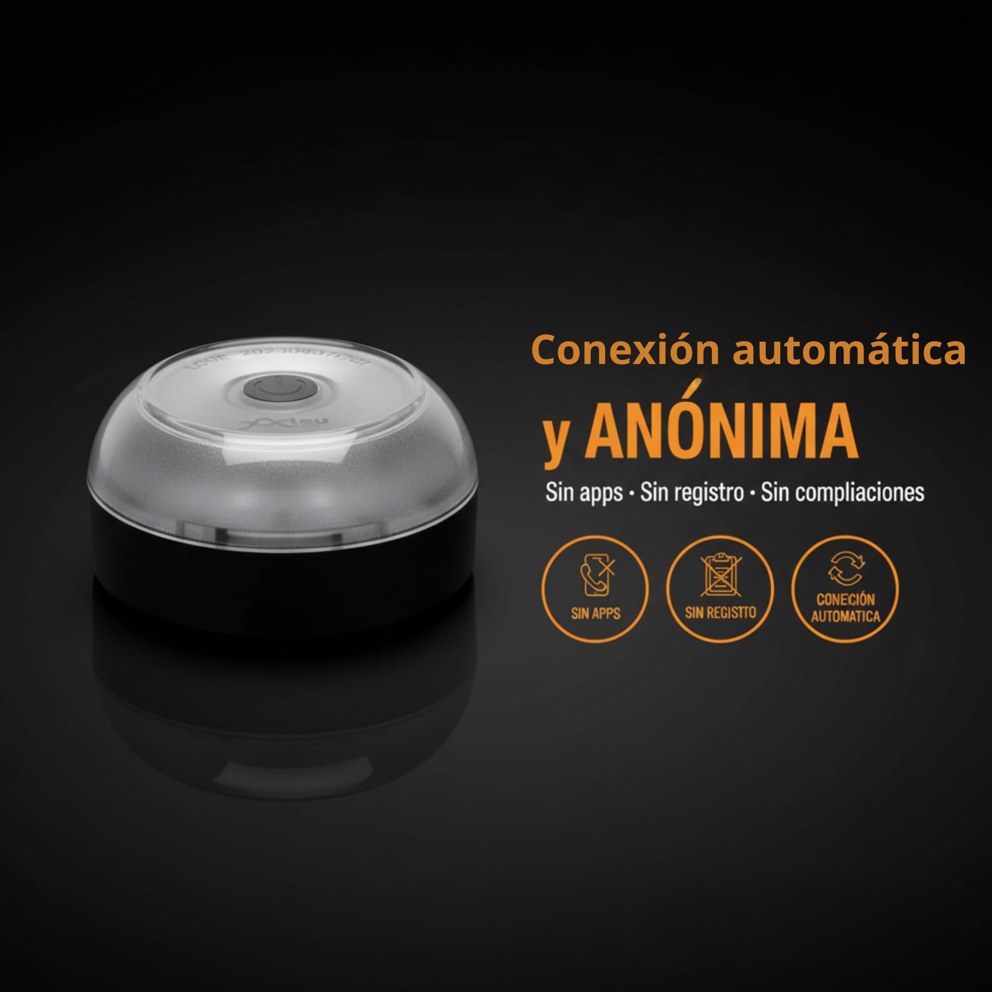 baliza v16 homologada dgt con geolocalizador – Certificada por la DGT - luz emergencia coche homologado dgt v16 con geolocalización - 12 Años de Conectividad - IP55 + Base Magnética + Pilas Incluidas | Pilas Incluidas, Conexión DGT 3.0, Geolocalización, S