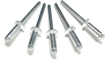 Metal Magery - Aluminum Countersunk Head Blind Rivets Pop Rivets - 3/16 Diameter - 50 Count (3/16 x 3/8 (0.25-.375 Inch Grip Range))