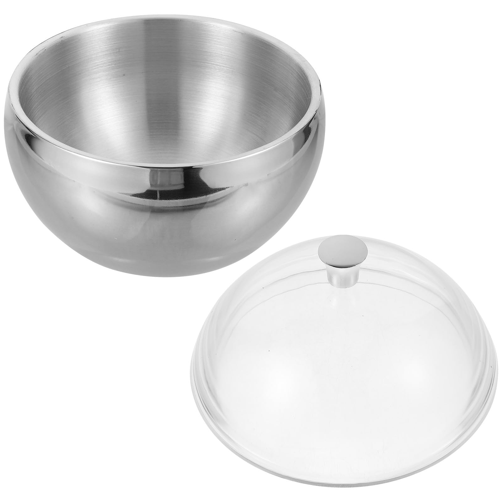 Seau à glace double paroi 3 L avec couvercle transparent et seau à bière pour fête