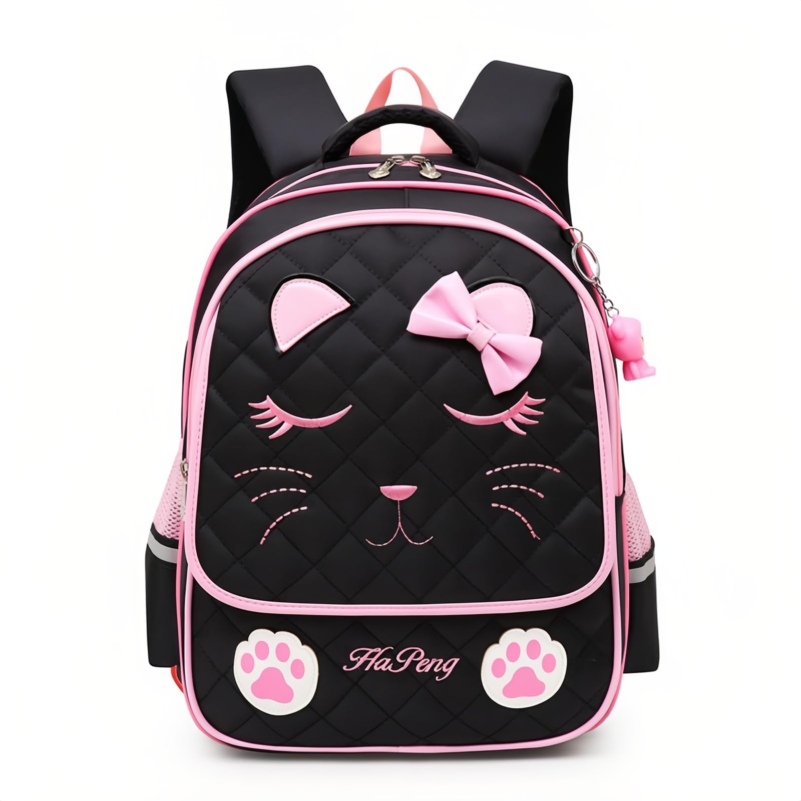 VIDOSCLA Kawaii Cat School Bag for Girls Kids Elementary Backpack Students Book Bag Primary School Bag for Teens