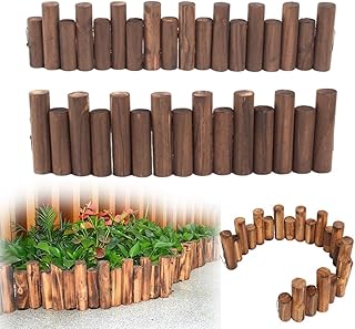 クリスマスツリー 足元隠し 木 丸太 足元 長さ100cm 木製 ウッドフェンス 柵 脚隠し 目隠し ツリーフェンス 屋外 屋内 庭 ツリースカート 花壇 装飾 飾り 取り外し可能 収納が便利 北欧 おしゃれ ガーデニング (高さ20/25cm)