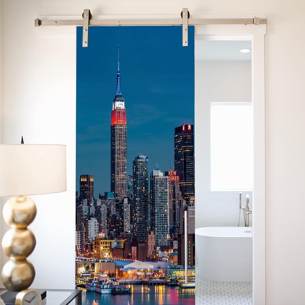 Adesivo Murale Per Porta 3D – Scenario Città Antica, 88 X 200 Cm – Impermeabile, Poster Decorativo Per Interno - 4