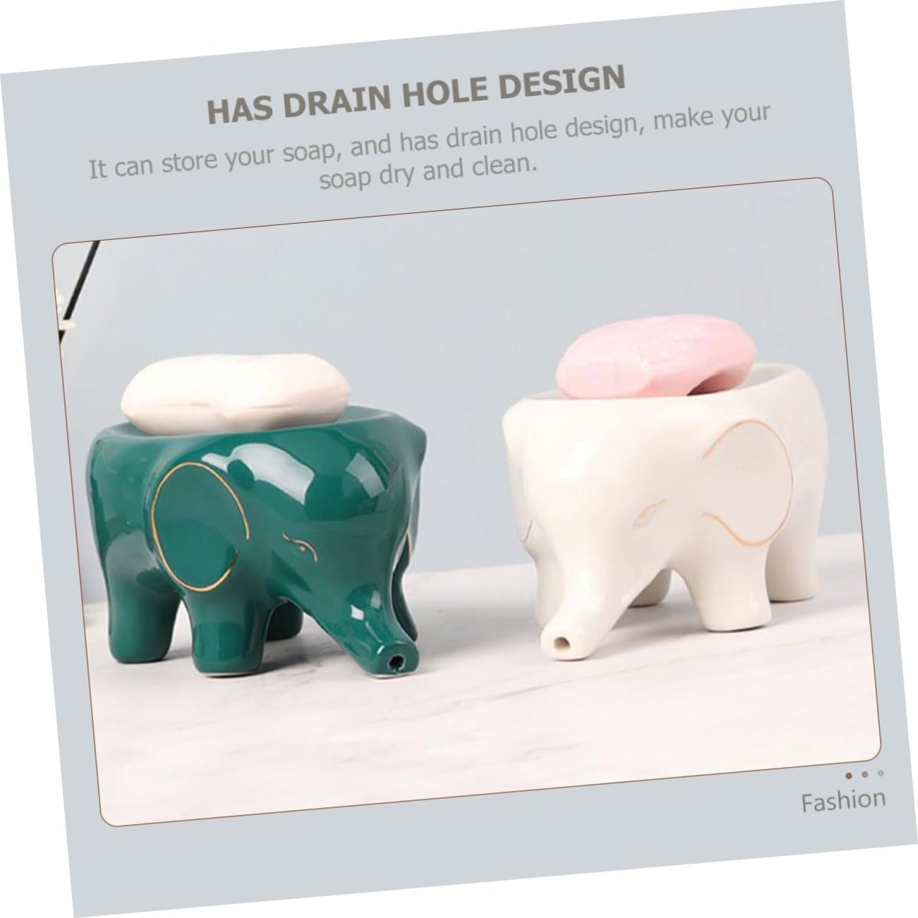 PRETYZOOM 1pc Elephant Soap Holder Draining Soap Container for Bathroom and Kitchen Cute Design to Prevent Softening for Storage