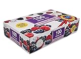100 TidyZ Large Slide Zip Freezer Bags. Resealable. Zip Lock Food Bags. BPA Free. For Freezing Fruit, Vegetables, Meat. Keeps food Fresh. In a Dispenser Box